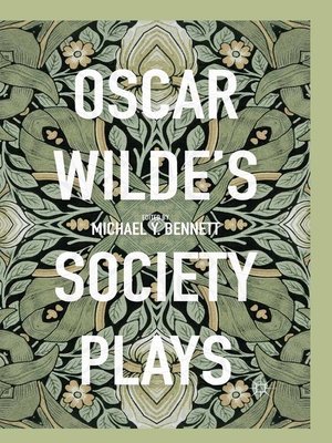 cover image of Oscar Wilde's Society Plays
